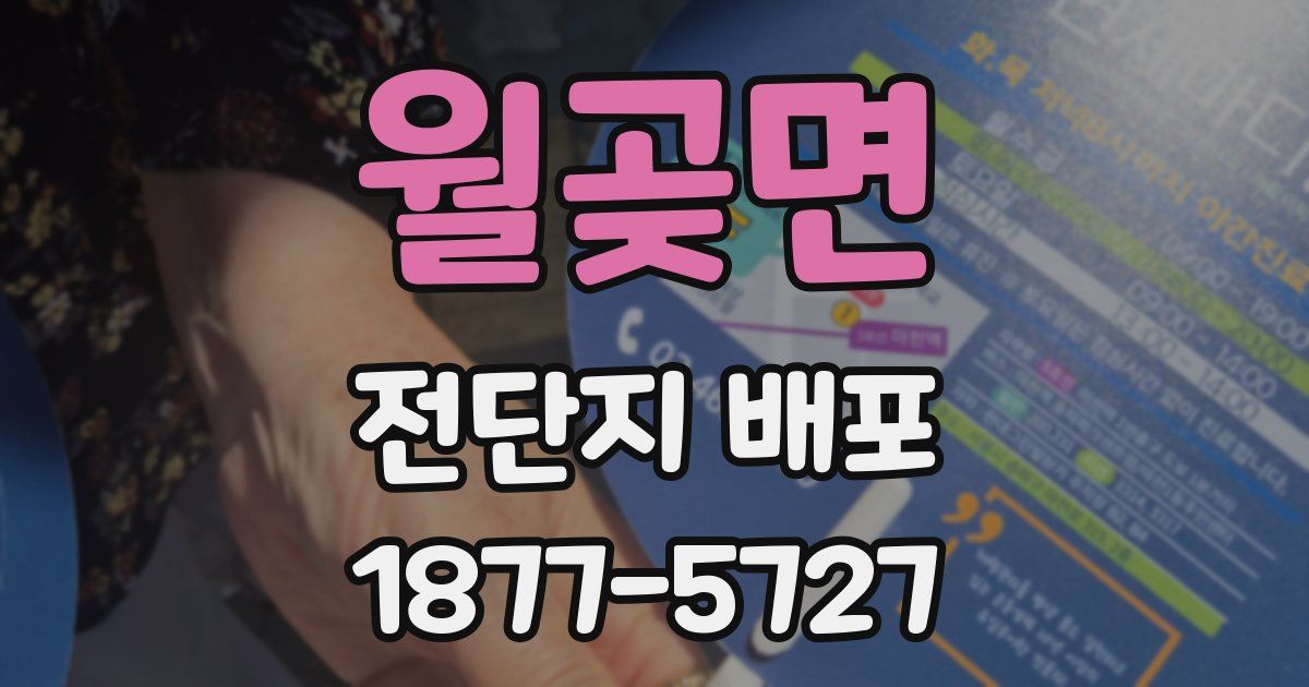 월곶면 전단지 배포