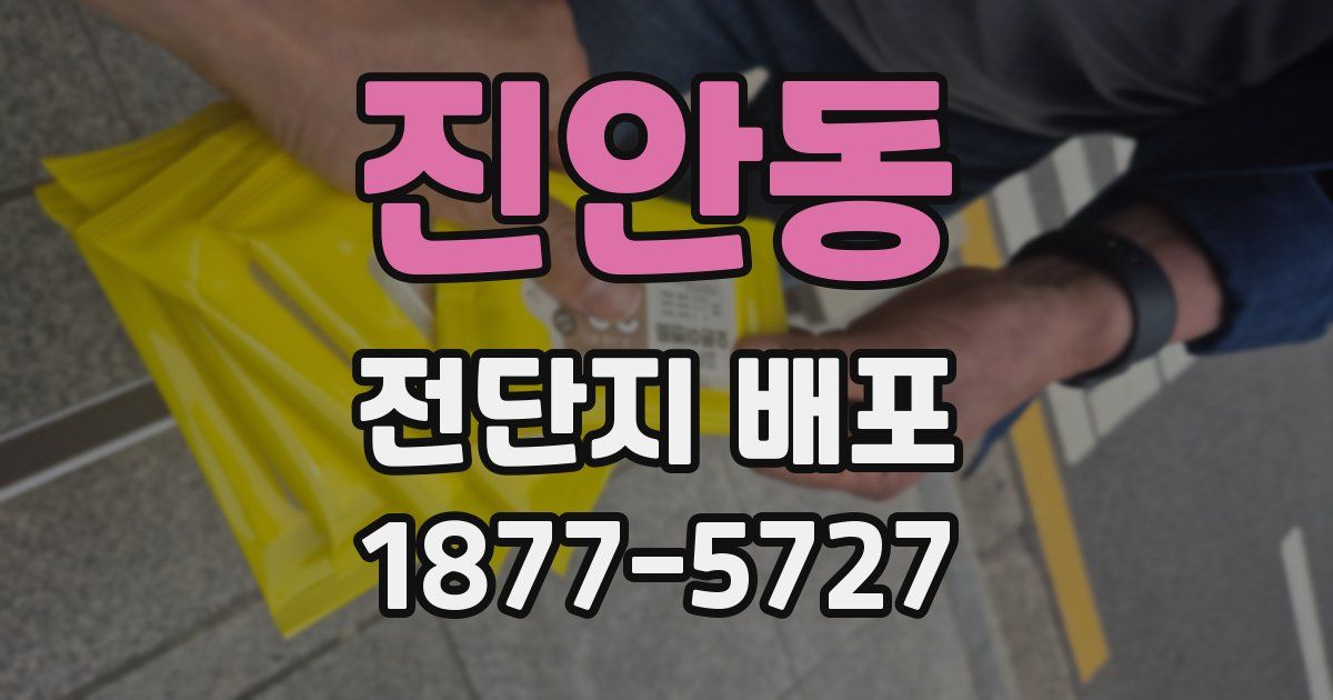 진안동 전단지 배포