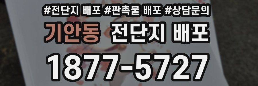 기안동 전단지 배포