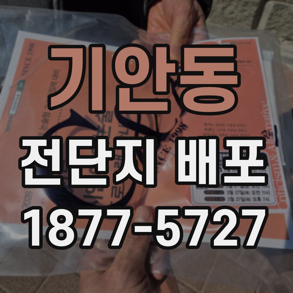 기안동 전단지 배포