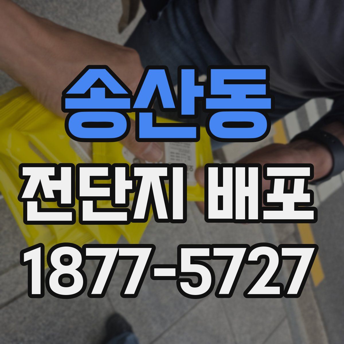 송산동 전단지 배포