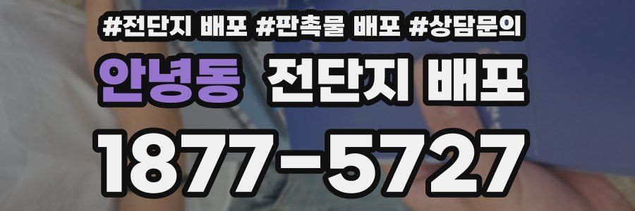 안녕동 전단지 배포