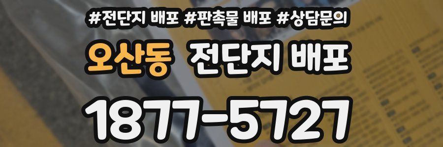 오산동 전단지 배포