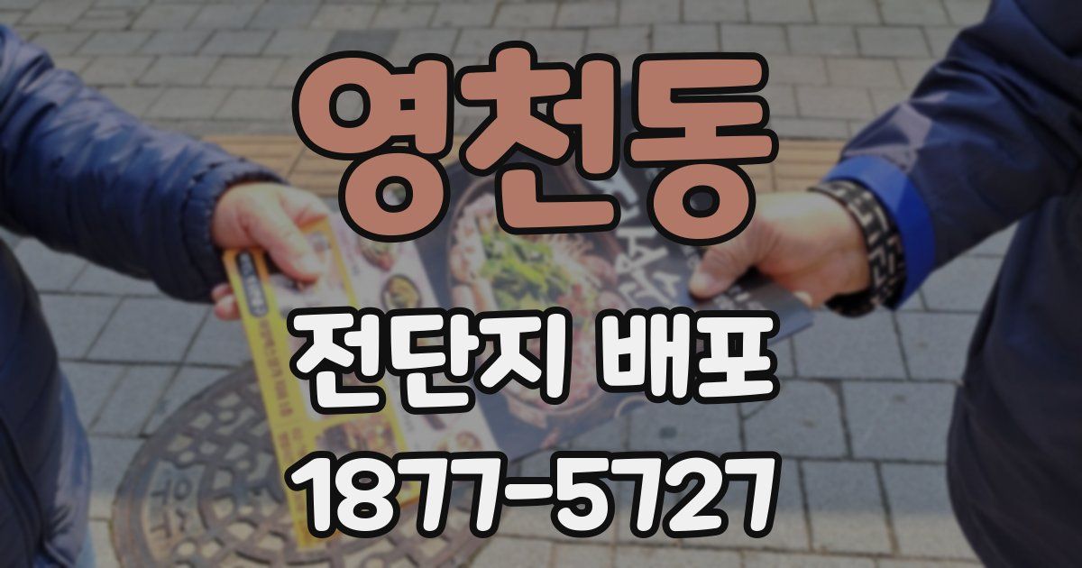 영천동 전단지 배포
