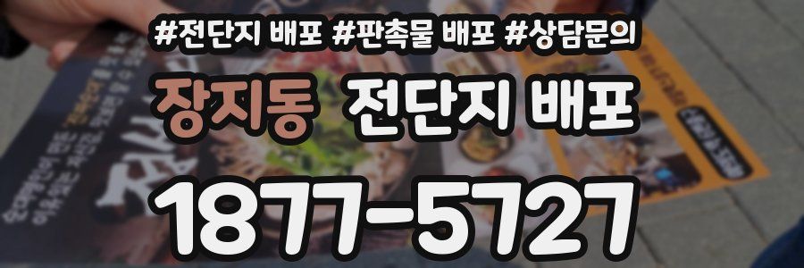 장지동 전단지 배포
