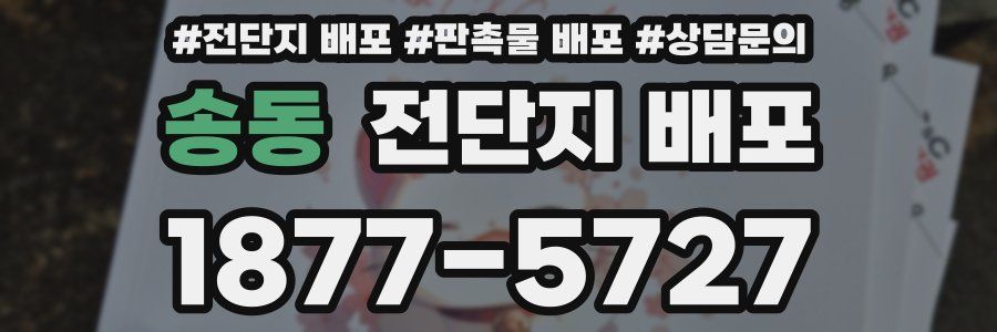 송동 전단지 배포
