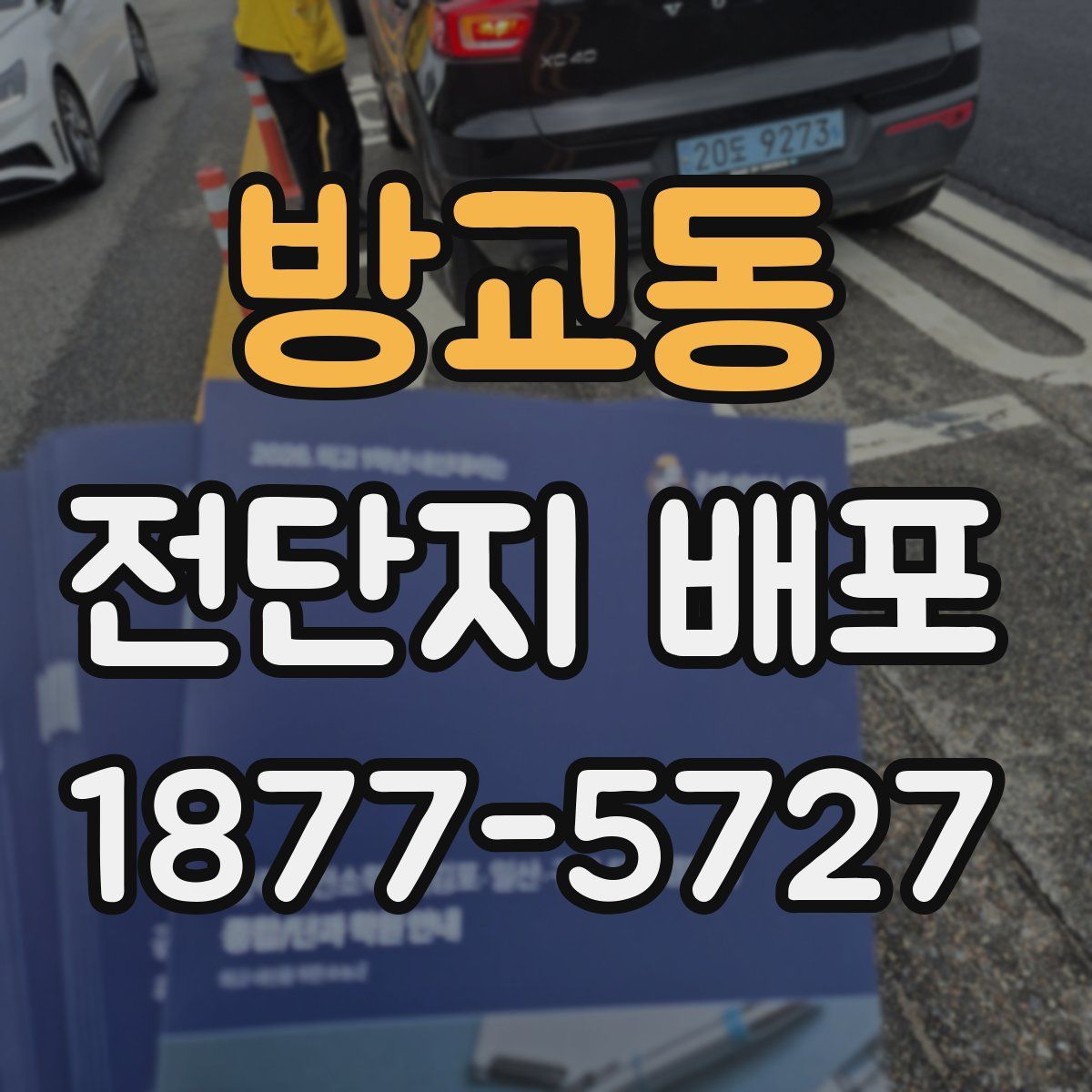 방교동 전단지 배포