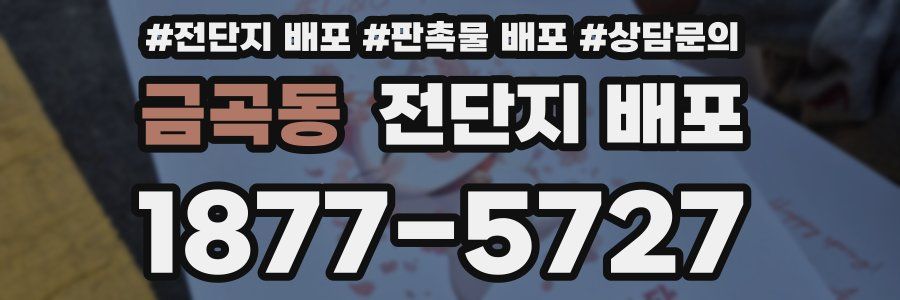 금곡동 전단지 배포