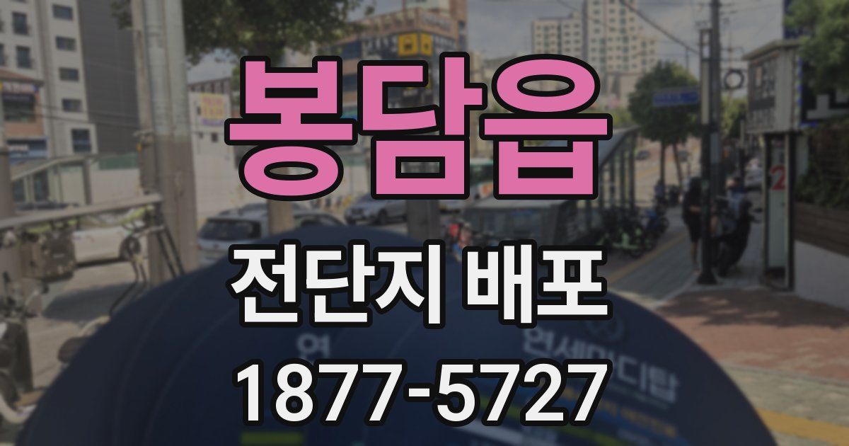 봉담읍 전단지 배포