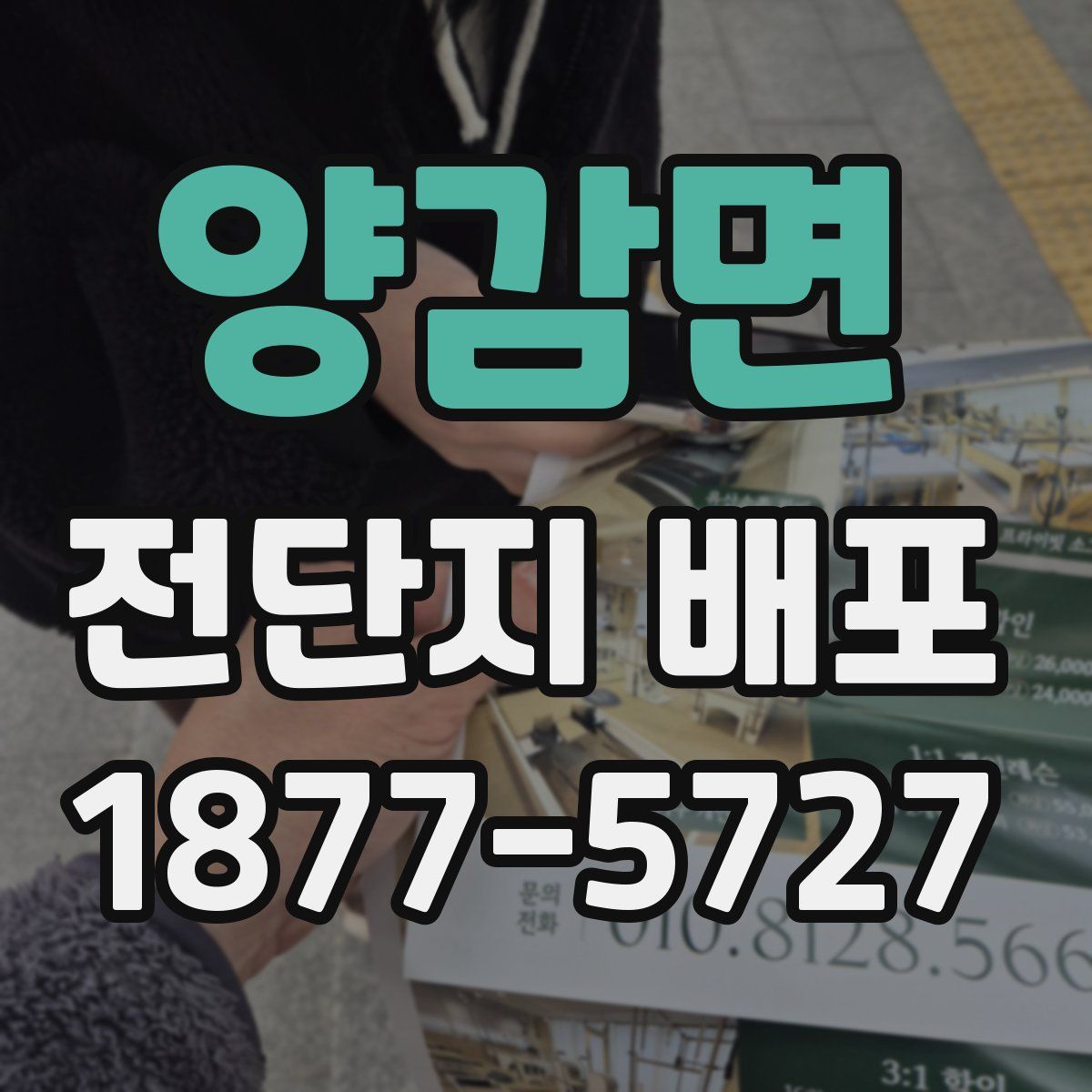 양감면 전단지 배포