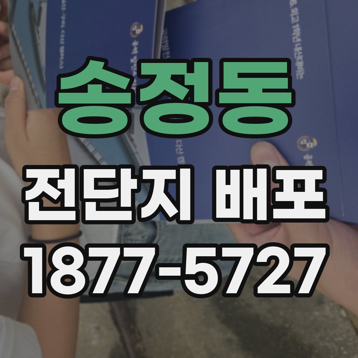송정동 전단지 배포
