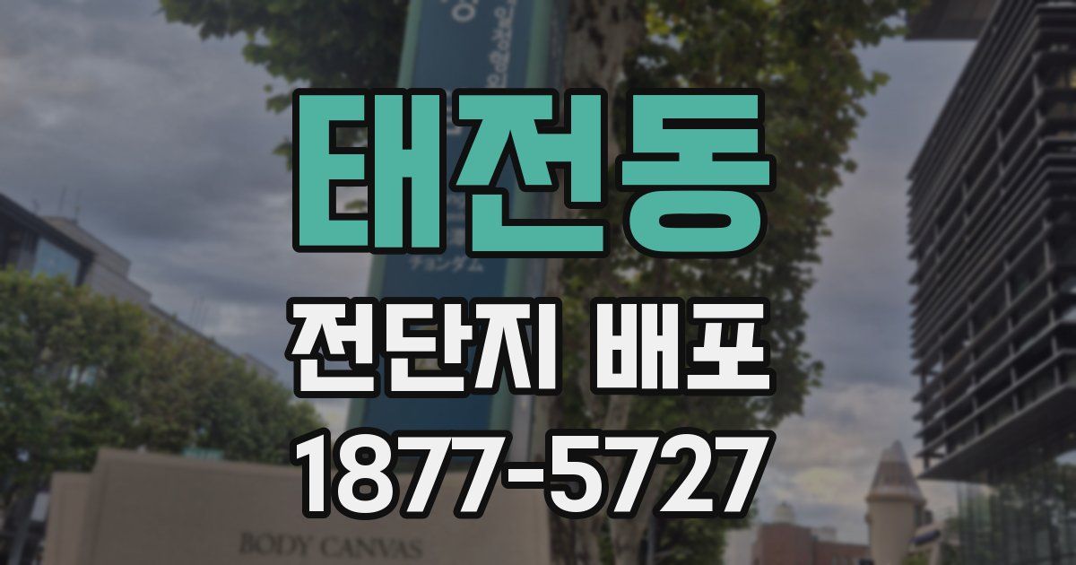태전동 전단지 배포