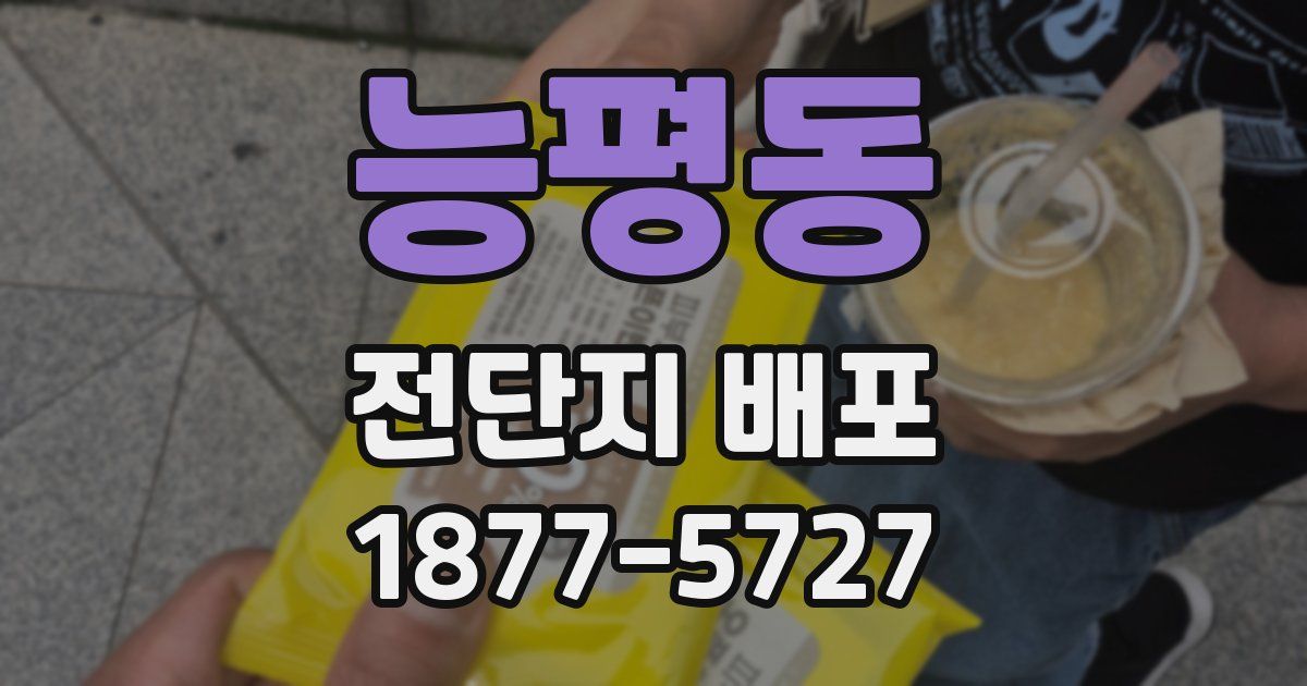 능평동 전단지 배포