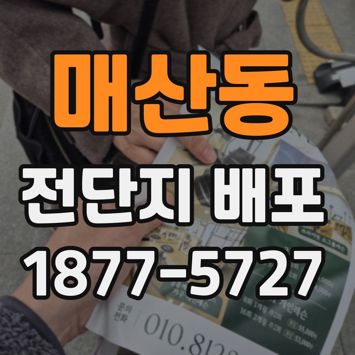 매산동 전단지 배포