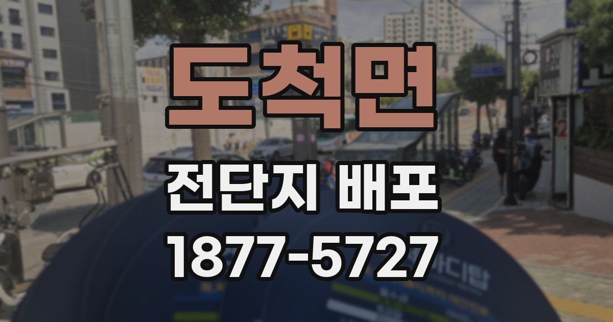 도척면 전단지 배포