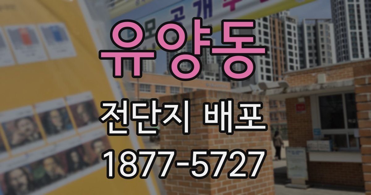 유양동 전단지 배포