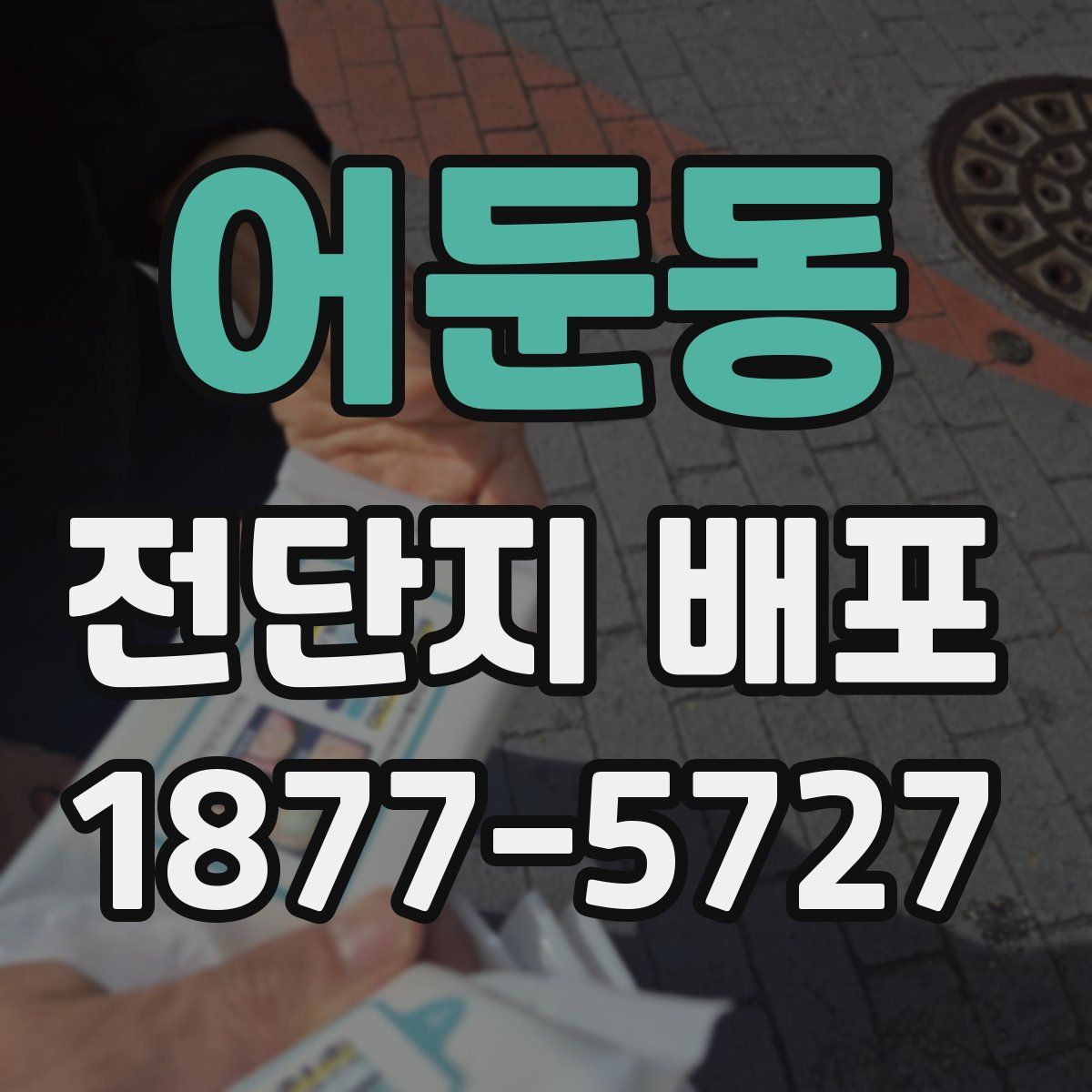 어둔동 전단지 배포