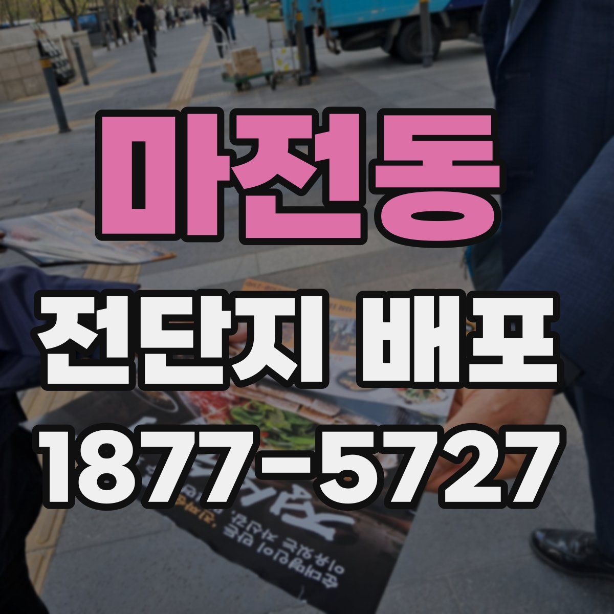 마전동 전단지 배포