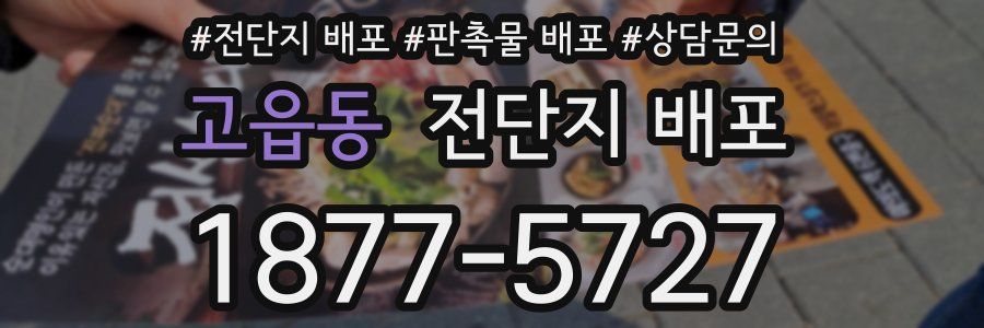 고읍동 전단지 배포