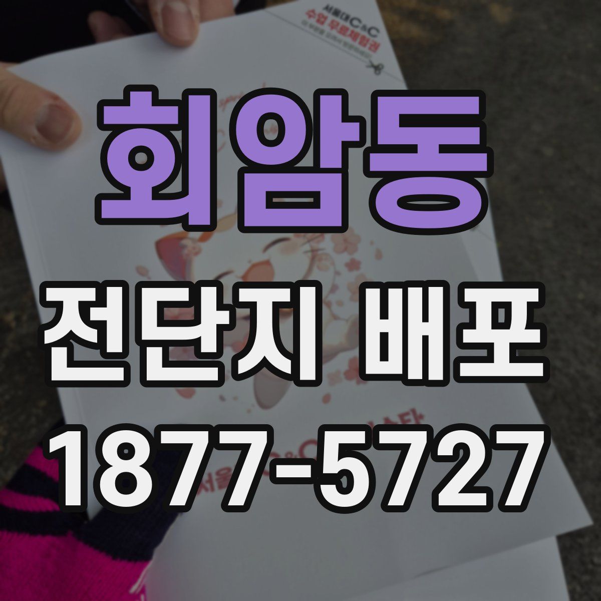 회암동 전단지 배포