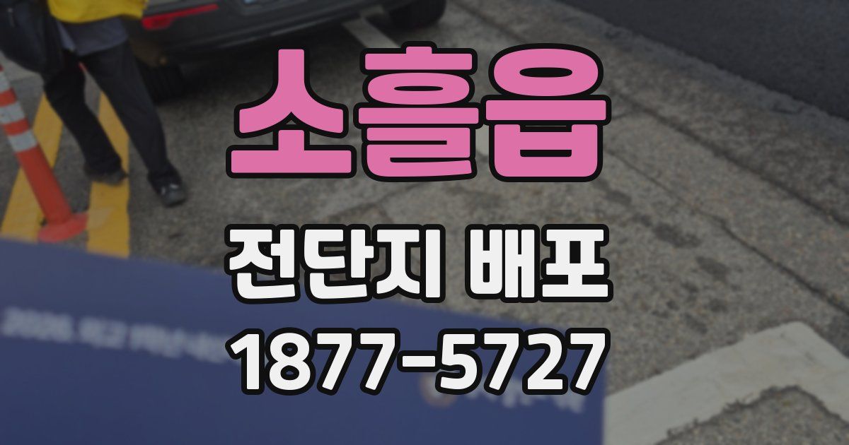 소흘읍 전단지 배포