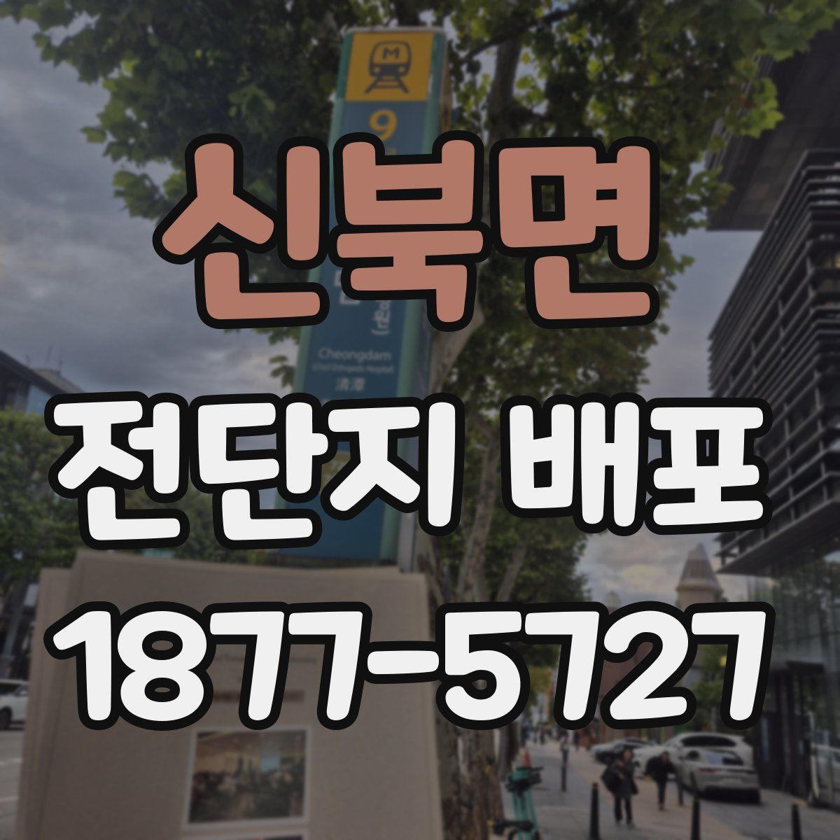 신북면 전단지 배포