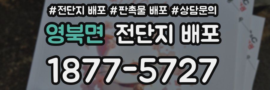 영북면 전단지 배포
