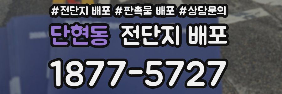 단현동 전단지 배포