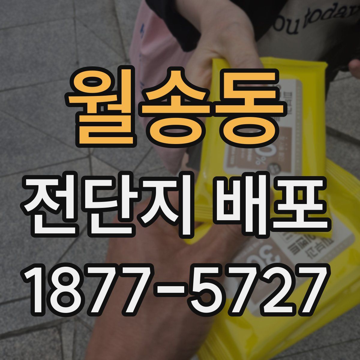 월송동 전단지 배포