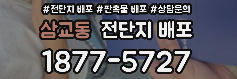 삼교동 전단지 배포