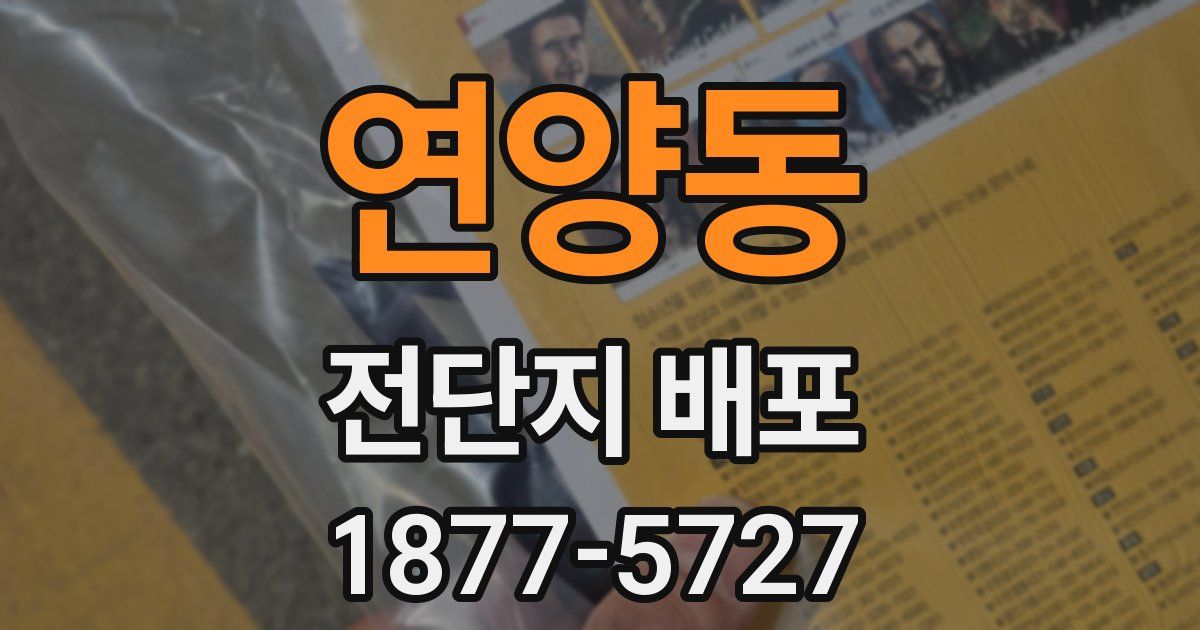 연양동 전단지 배포