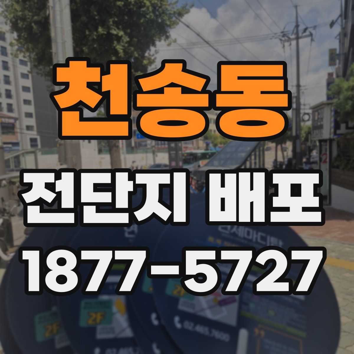 천송동 전단지 배포