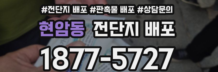 현암동 전단지 배포