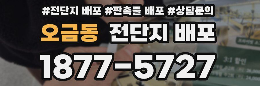 오금동 전단지 배포