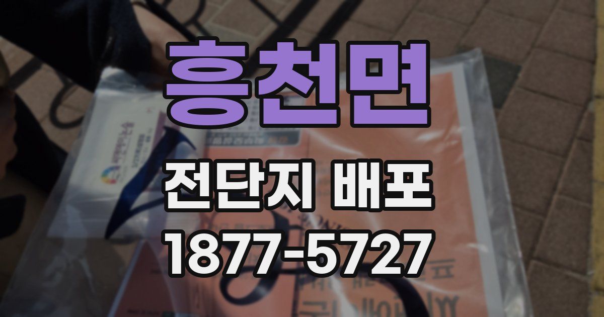 흥천면 전단지 배포