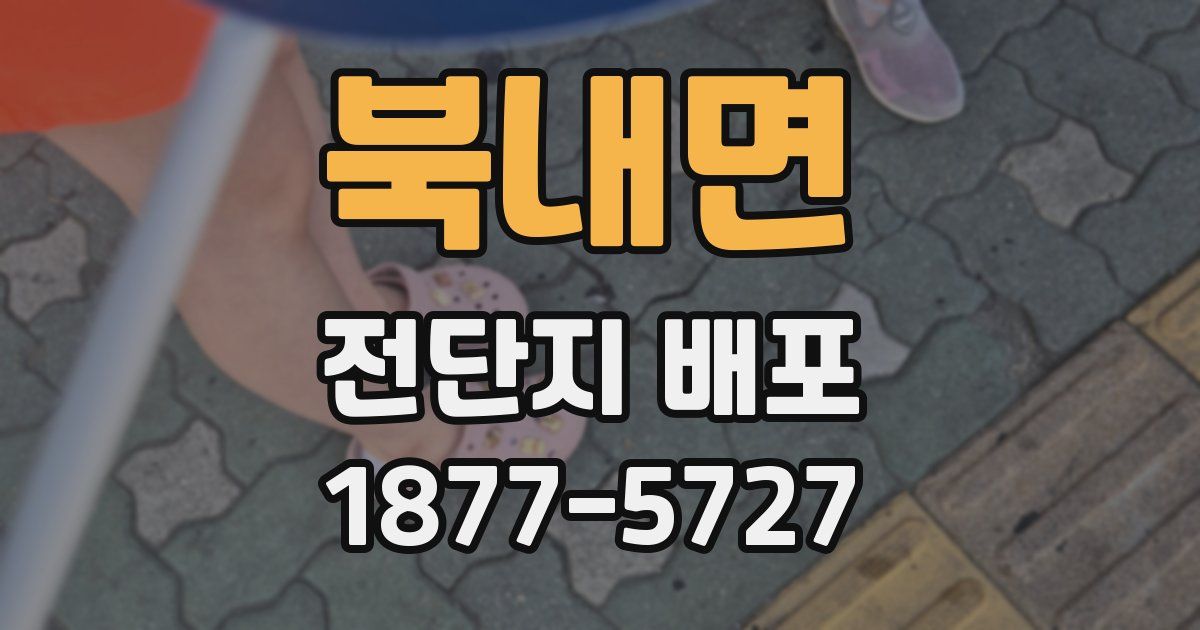 북내면 전단지 배포
