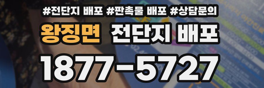 왕징면 전단지 배포