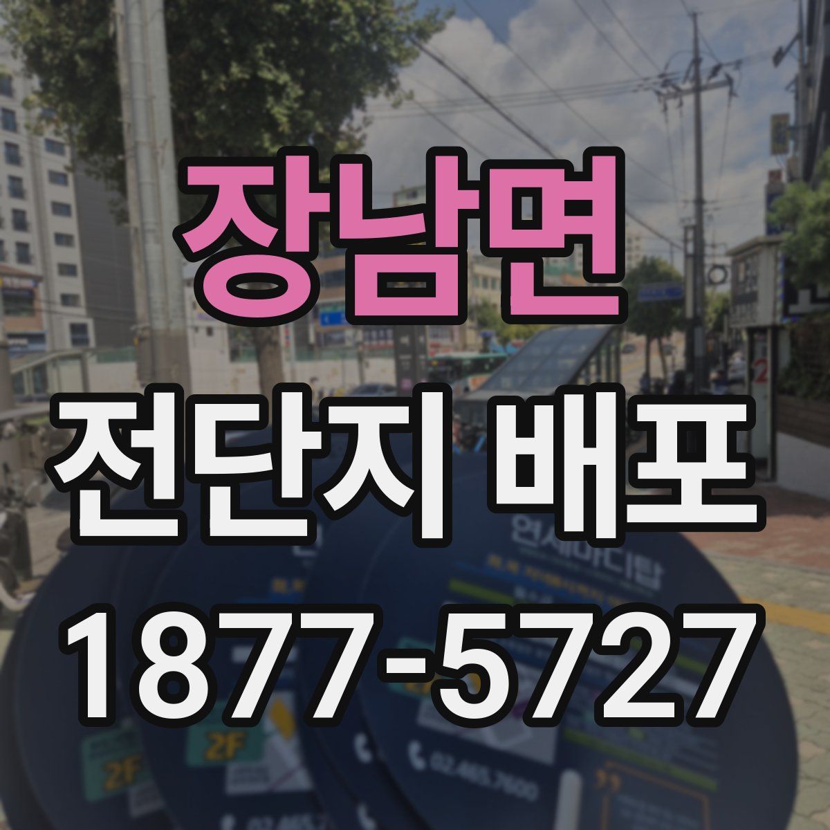 장남면 전단지 배포