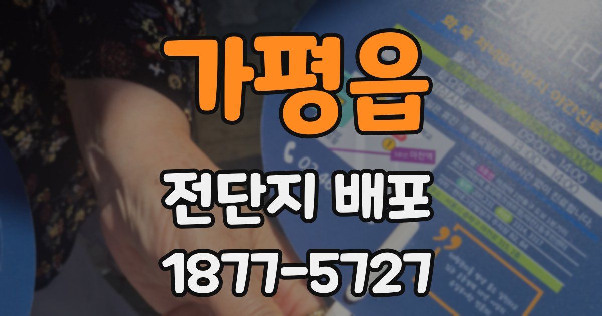가평읍 전단지 배포