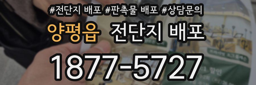 양평읍 전단지 배포