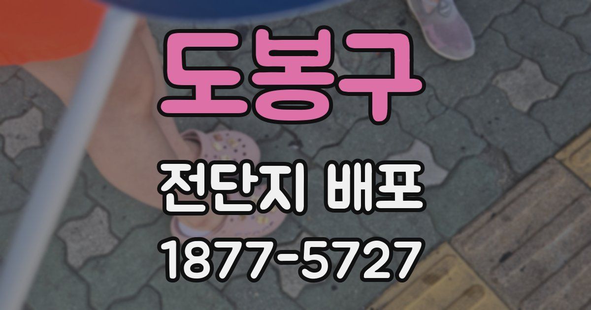 도봉구 전단지 배포