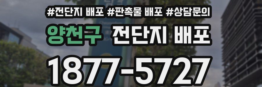 양천구 전단지 배포
