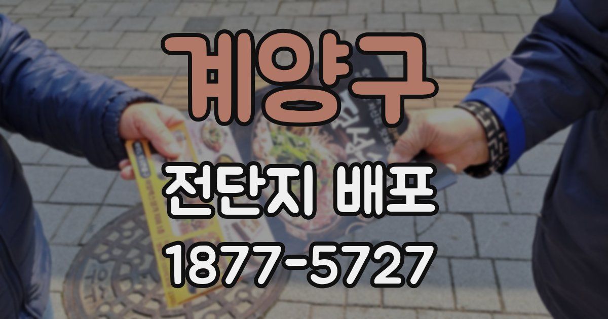 계양구 전단지 배포