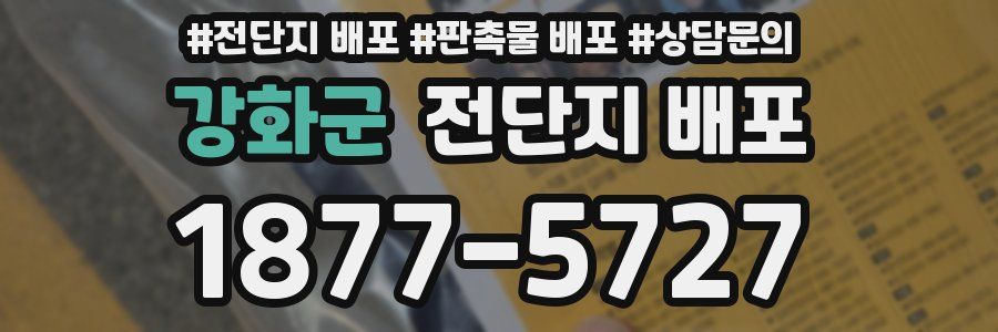강화군 전단지 배포