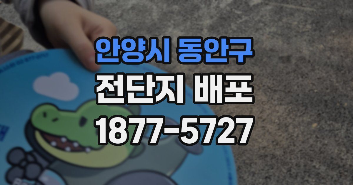 안양시 동안구 전단지 배포