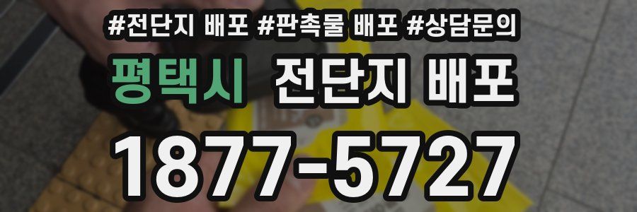 평택시 전단지 배포