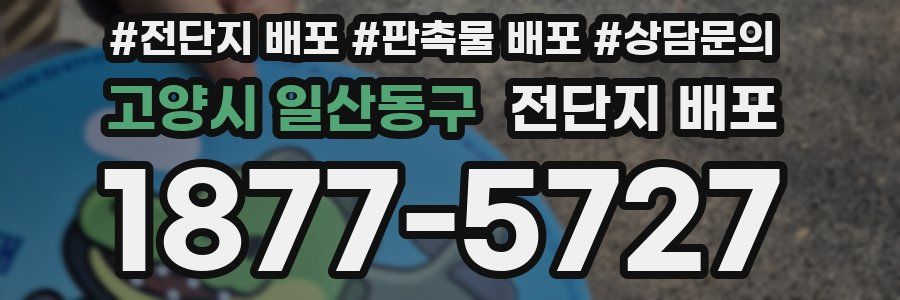 고양시 일산동구 전단지 배포