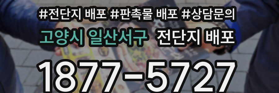 고양시 일산서구 전단지 배포