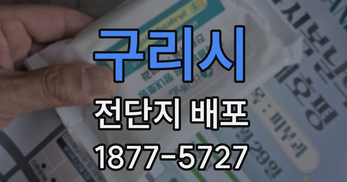 구리시 전단지 배포
