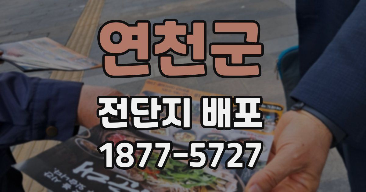 연천군 전단지 배포